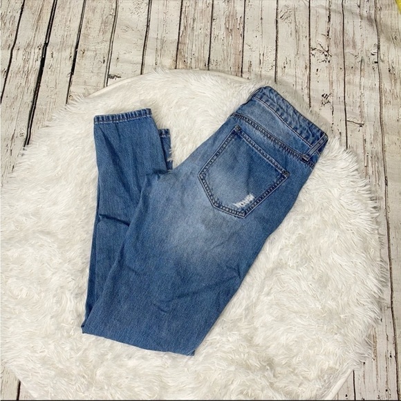 Empyre Easton boyfriend distressed ripped jeans size 0 relaxed low rise - Picture 5 of 12